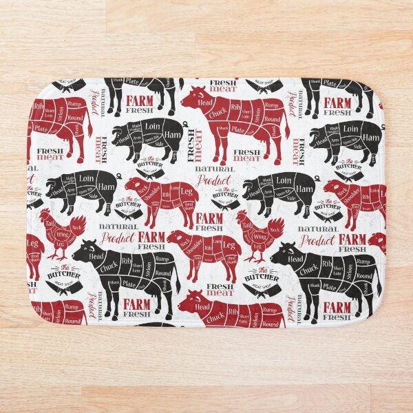 Item preview, Butcher Meat Cuts designed and sold by CaliCountryLife.