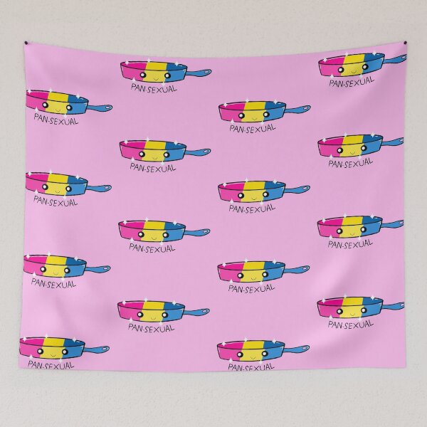 Item preview, Pansexual Pan (pink background version) designed and sold by Mila  Hancock.