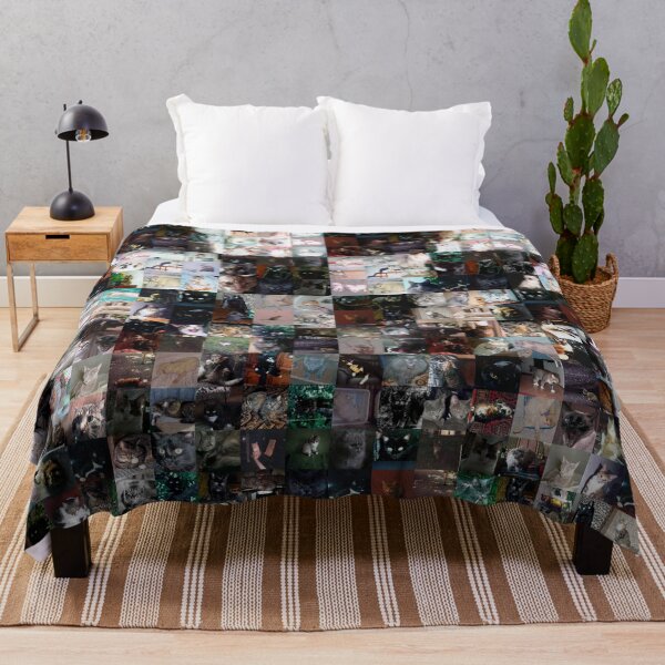 Item preview, Mosaic Checkered Tunnel with Cats Optical Illusion designed and sold by YourIllusion.