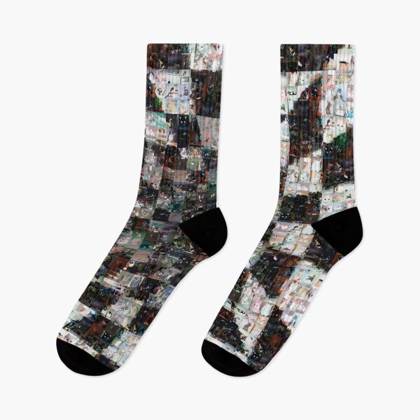 Item preview, Mosaic Checkered Tunnel with Cats Optical Illusion designed and sold by YourIllusion.