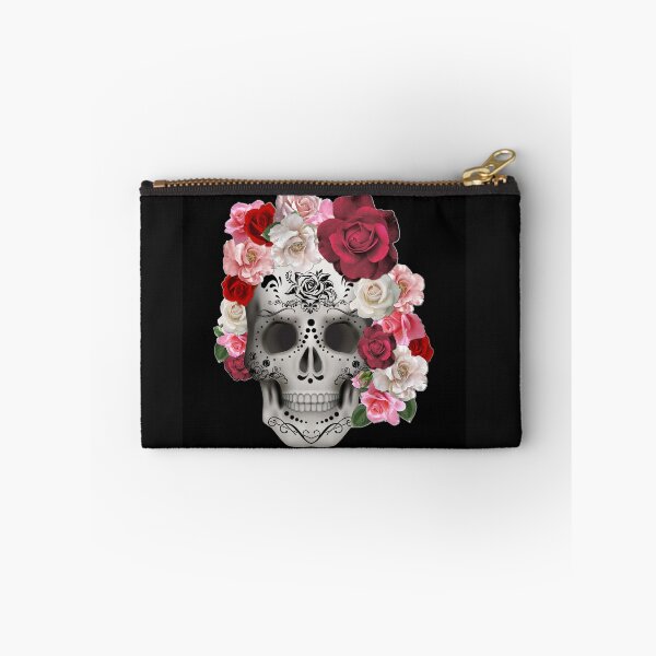 Item preview, Sugar Skull with Roses  designed and sold by FireGirlinOz.