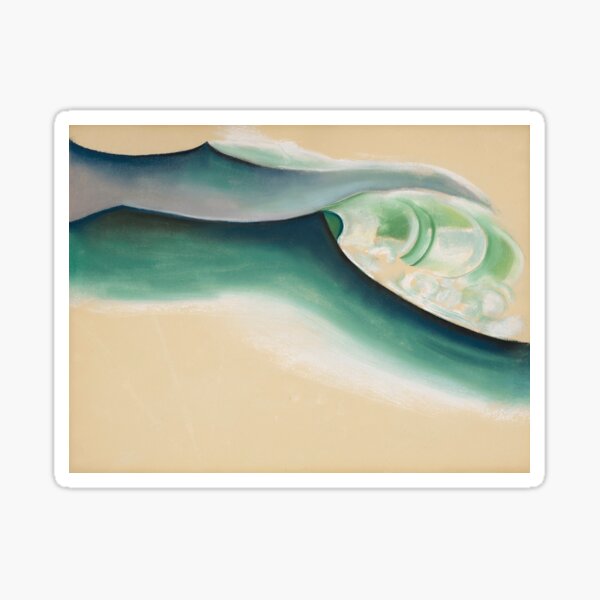 Item preview, Georgia O'Keeffe Wave designed and sold by emidye20.