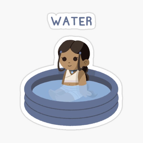Vista previa del artículo con la obra «Agua Katara», diseñado y vendido por Dazedoodles.