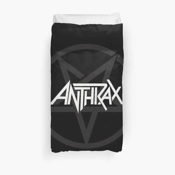 the anthrax star black Duvet Cover