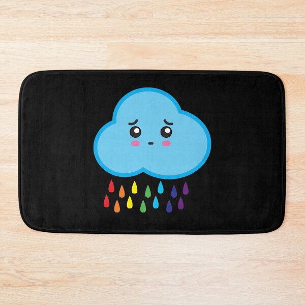 Item preview, Kawaii Sad Cloud with Rainbow Rain designed and sold by Mariano Topno.