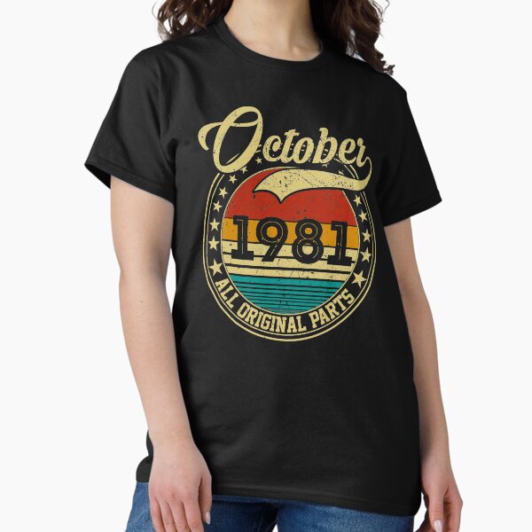 Vintage Cassett October 1981 Classic 38th Bday 38 Yrs T-Shirt