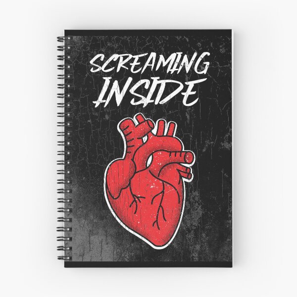 Item preview, Screaming Inside - with Heart Illustration designed and sold by SocialStreet.