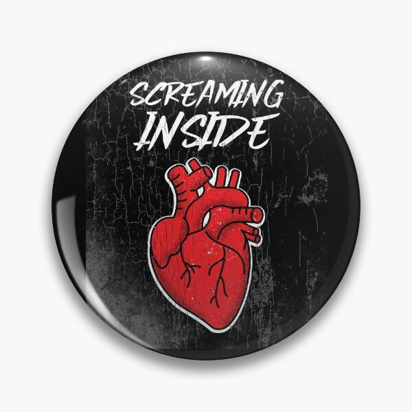 Item preview, Screaming Inside - with Heart Illustration designed and sold by SocialStreet.