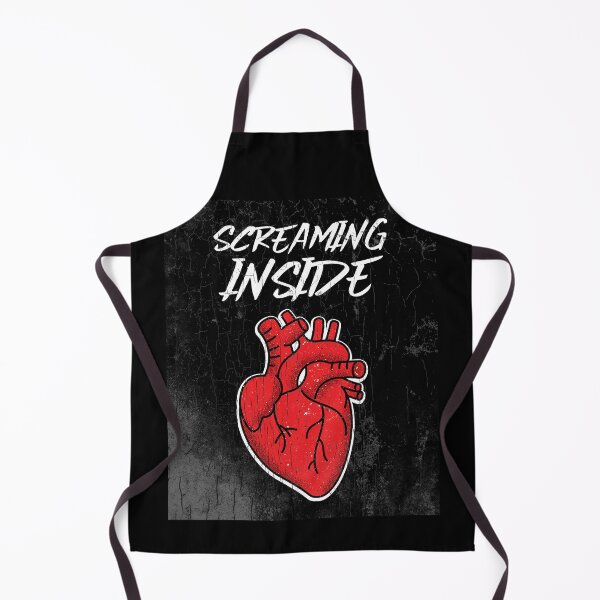Item preview, Screaming Inside - with Heart Illustration designed and sold by SocialStreet.