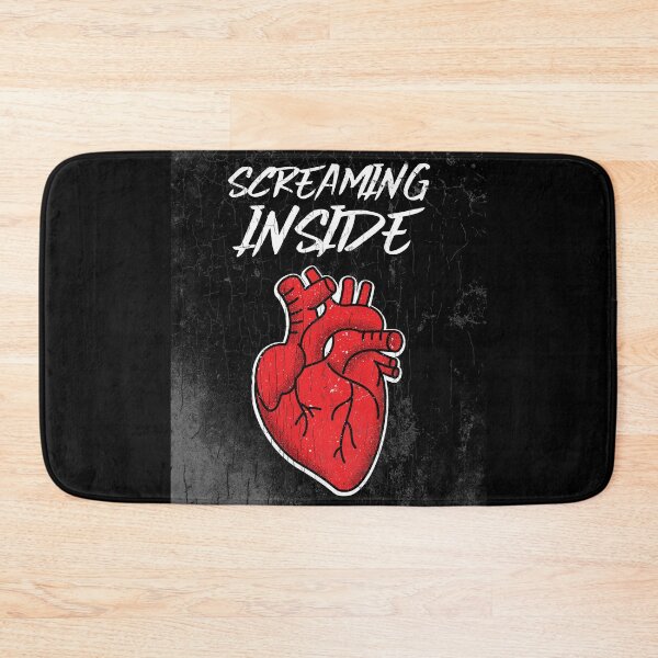 Item preview, Screaming Inside - with Heart Illustration designed and sold by SocialStreet.