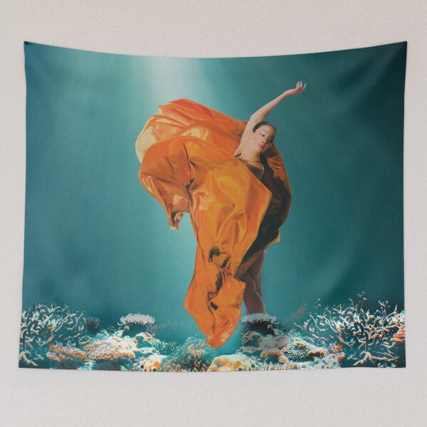 Item preview, The Maiden in an Orange Dress designed and sold by RuthFurtado.