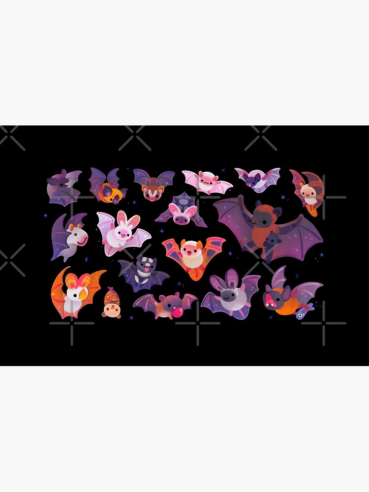Thumbnail 4 of 4, Zipper Pouch, Bat - dark designed and sold by pikaole.