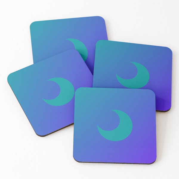 Item preview, Blue Crescent Moon in Gradient Sky designed and sold by ShaunSandhu.