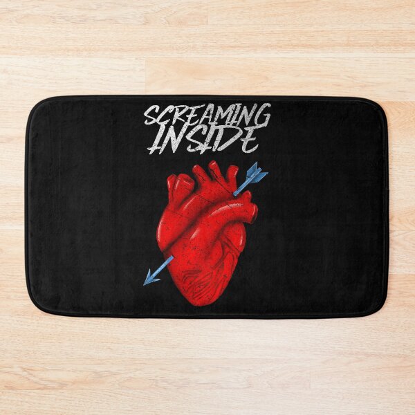 Item preview, Screaming Inside - with Stabbed Heart Illustration designed and sold by SocialStreet.