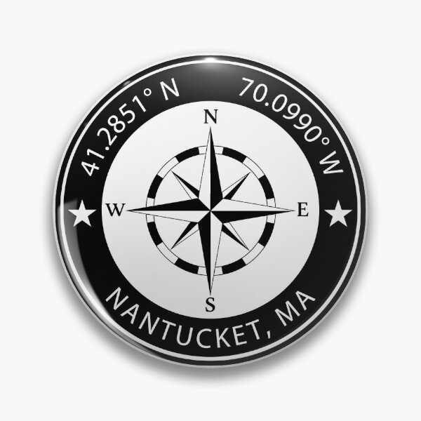 Item preview, Nantucket, Massachusetts Geographical Coordinates designed and sold by TeeOhGraphics.