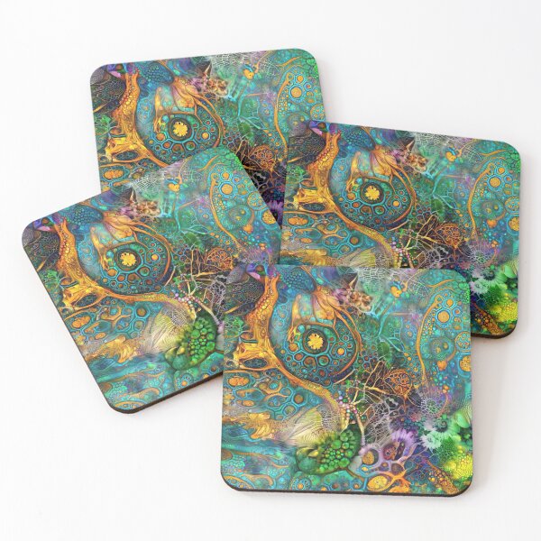 Item preview, Deepdream floral fractalize space abstraction designed and sold by blackhalt.