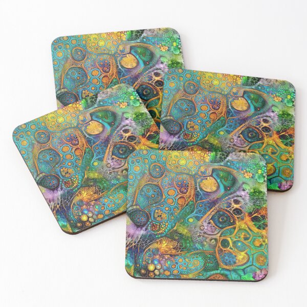 Item preview, Deepdream floral fractalize space abstraction designed and sold by blackhalt.