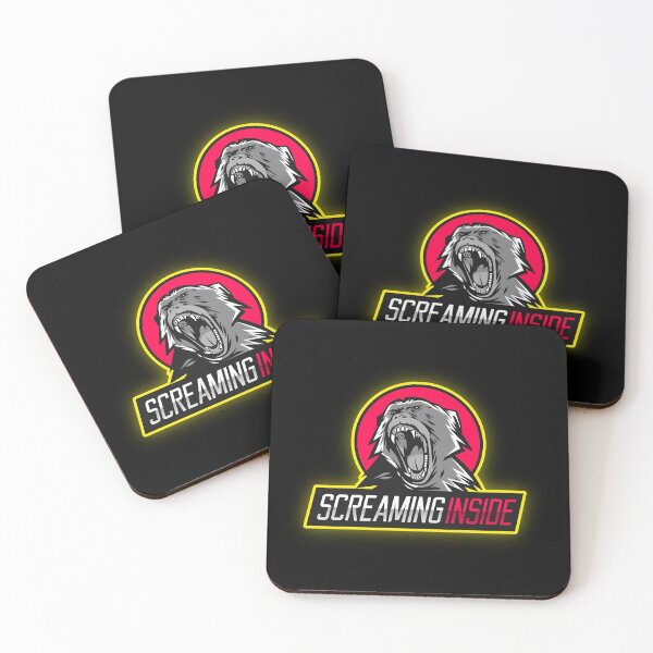 Item preview, Screaming Inside - with Screaming Monkey Illustration designed and sold by SocialStreet.