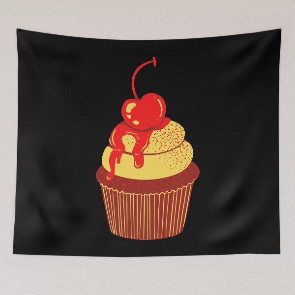 Item preview, Vintage retro cupcake design designed and sold by KeepItSimple089.