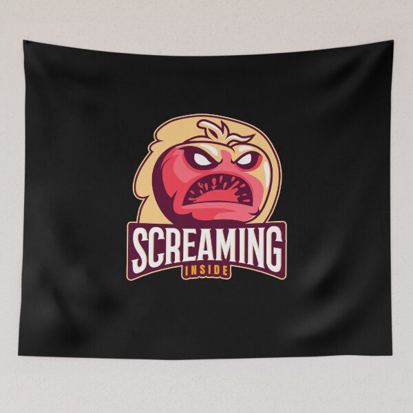Item preview, Screaming Inside - with Screaming Tomato Illustration designed and sold by SocialStreet.