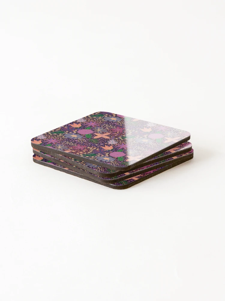 Thumbnail 4 of 5, Coasters (Set of 4), Spring Time Pop designed and sold by Janie in Repeat .