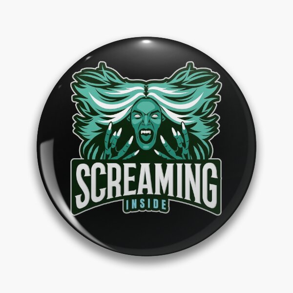 Item preview, Screaming Inside - with Screaming Banshee Illustration designed and sold by SocialStreet.
