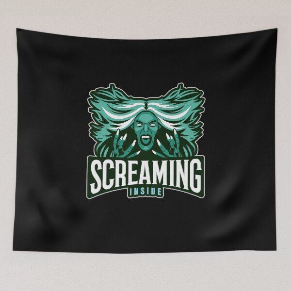Item preview, Screaming Inside - with Screaming Banshee Illustration designed and sold by SocialStreet.