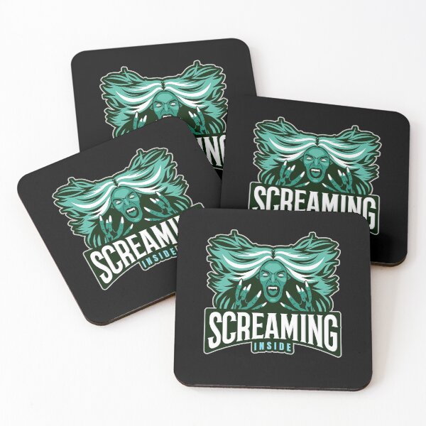 Item preview, Screaming Inside - with Screaming Banshee Illustration designed and sold by SocialStreet.