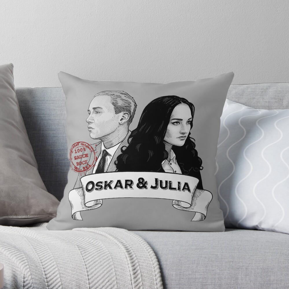 Oskar & Julia Album Artwork Throw Pillow