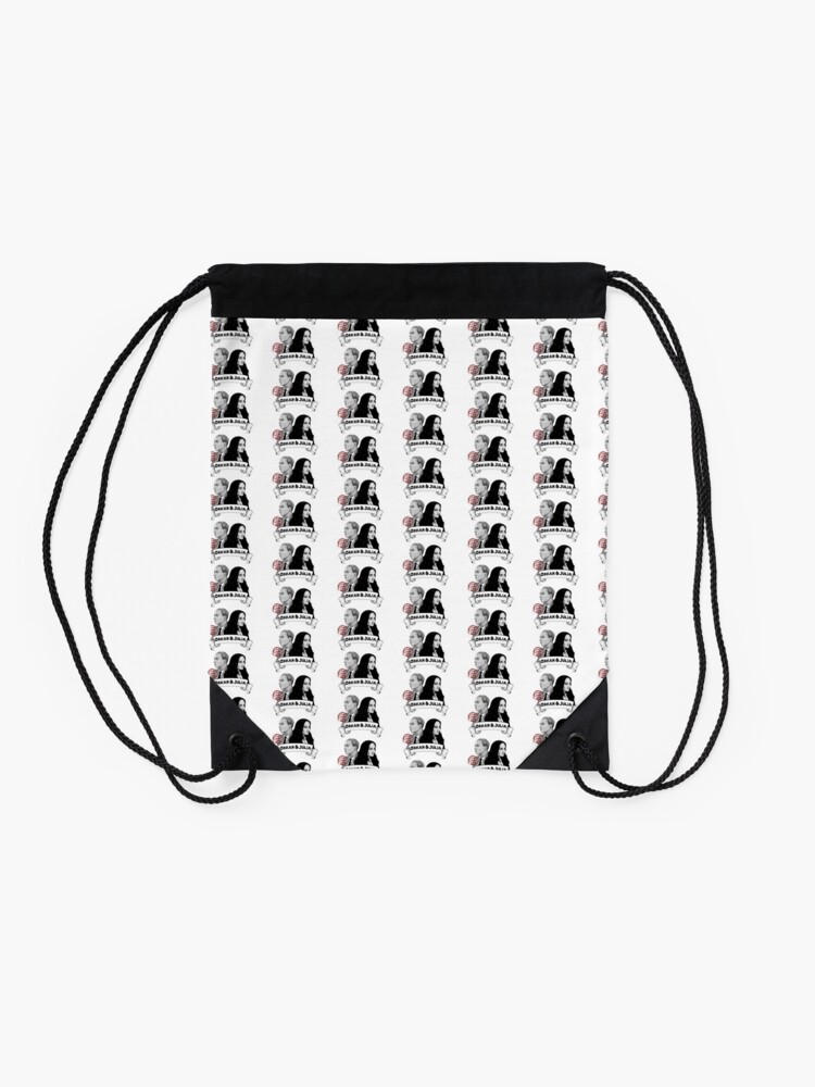 Alternate view of Oskar & Julia Album Artwork Drawstring Bag