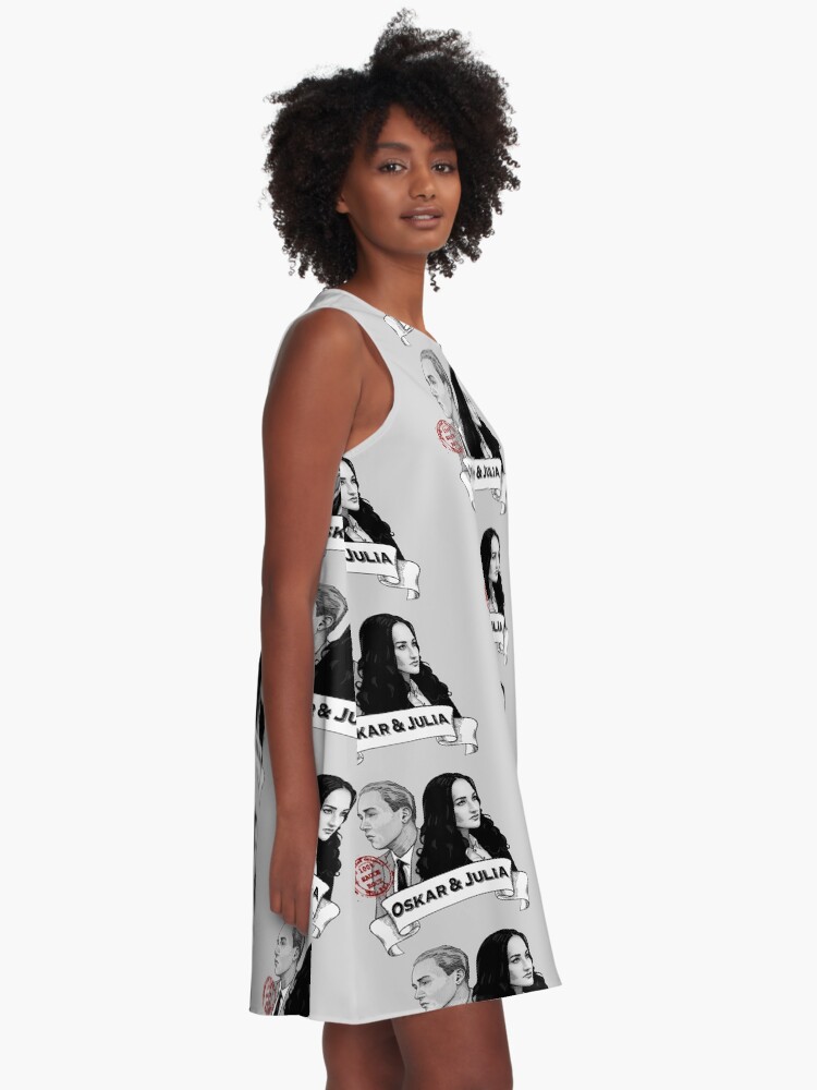 Alternate view of Oskar & Julia Album Artwork A-Line Dress