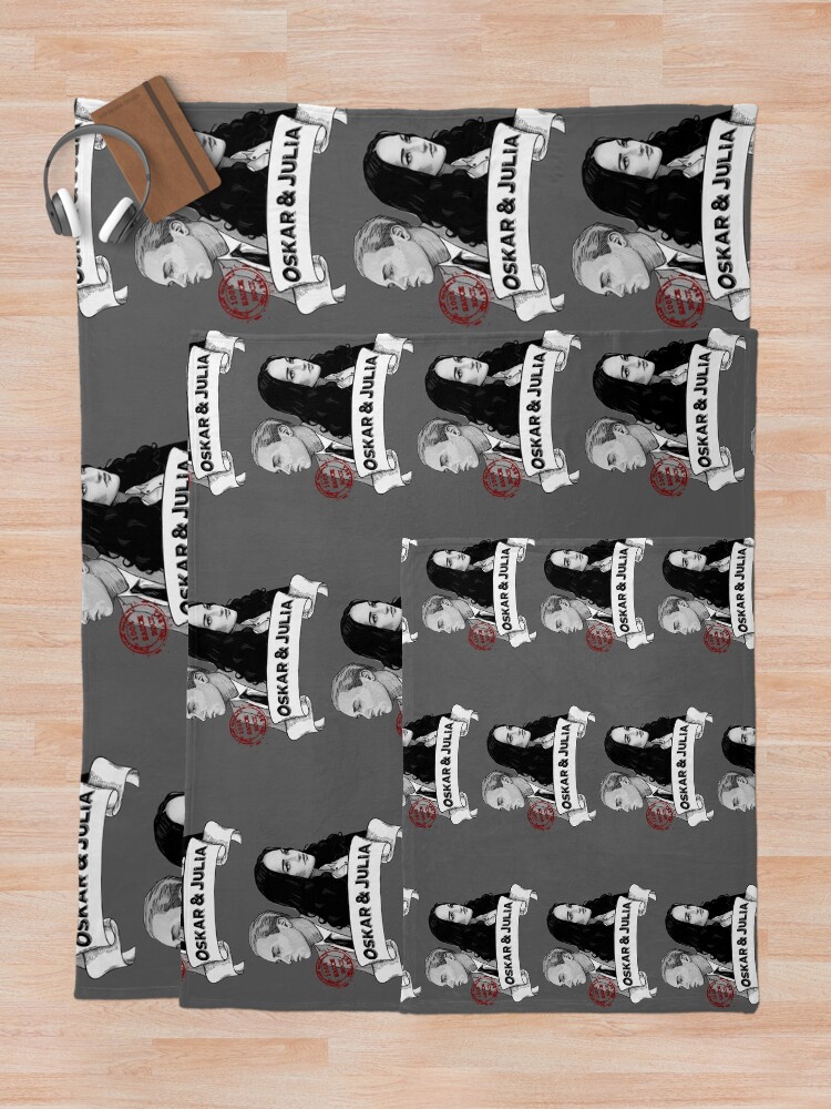Alternate view of Oskar & Julia Album Artwork Throw Blanket