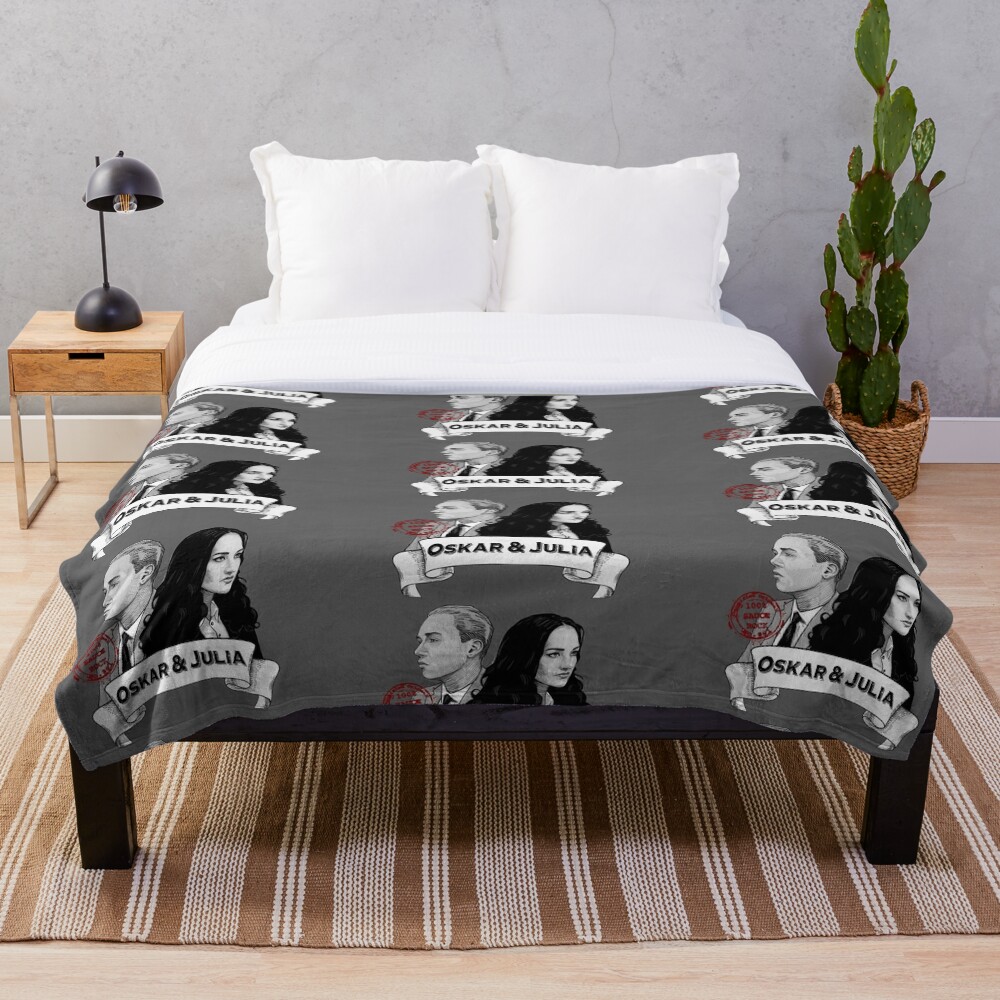 Oskar & Julia Album Artwork Throw Blanket