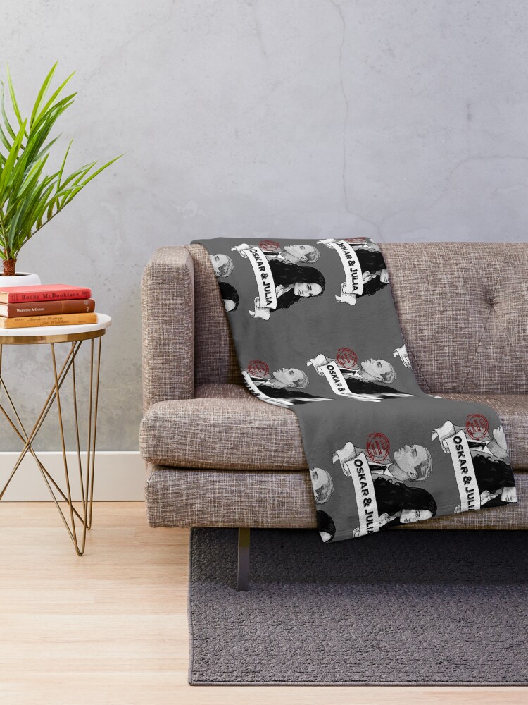 Alternate view of Oskar & Julia Album Artwork Throw Blanket