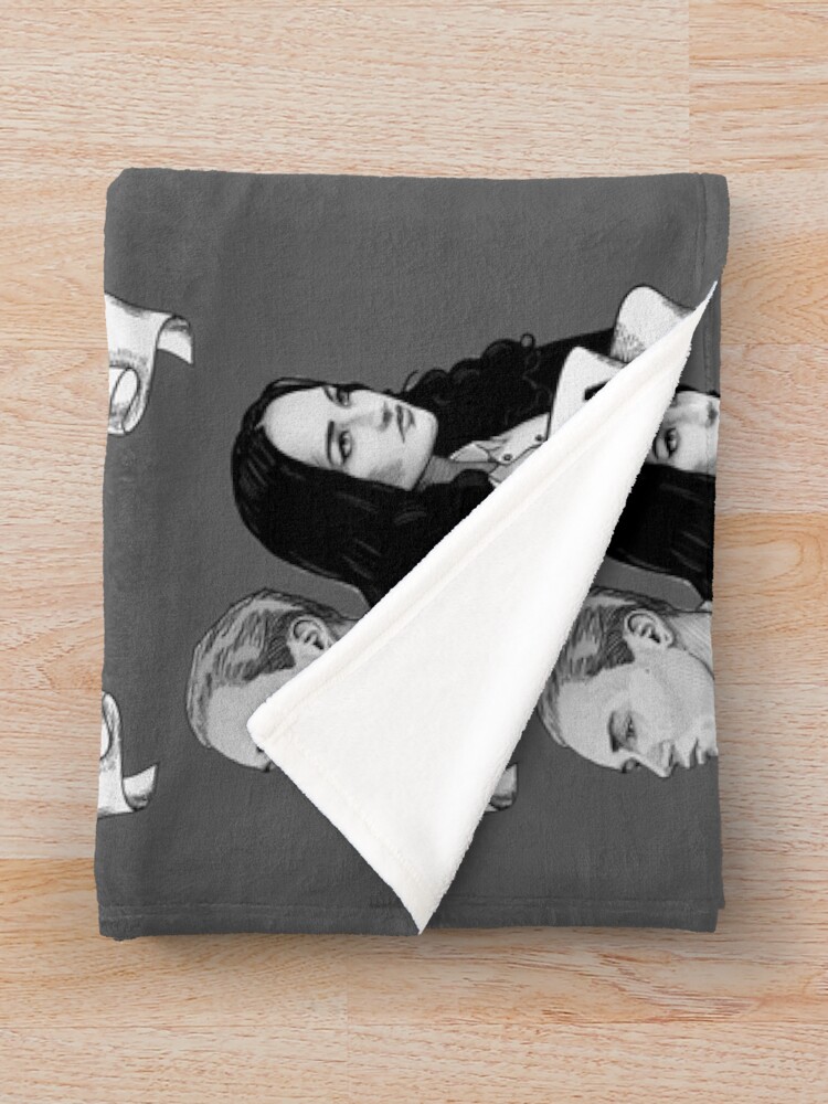 Alternate view of Oskar & Julia Album Artwork Throw Blanket