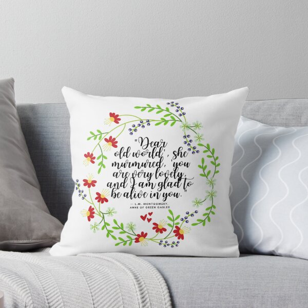 Item preview, Copy of Anne of Green Gables Dear Old World, LM Montgomery book quote designed and sold by Dollfacedesign.