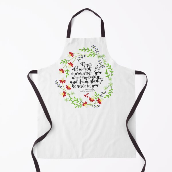 Item preview, Copy of Anne of Green Gables Dear Old World, LM Montgomery book quote designed and sold by Dollfacedesign.