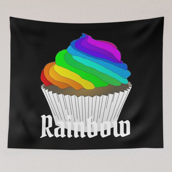 Item preview, Rainbow vintage retro cupcake design designed and sold by KeepItSimple089.