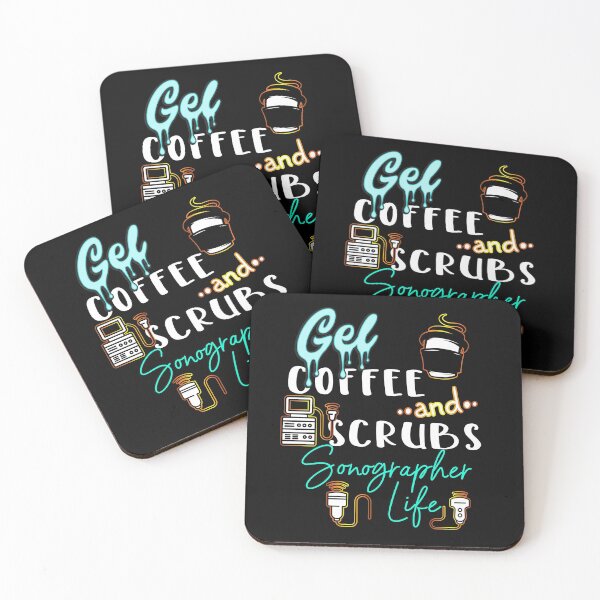 Item preview, Gel, Coffee and Scrubs Sonographer Life designed and sold by Nzgiftsandmore.