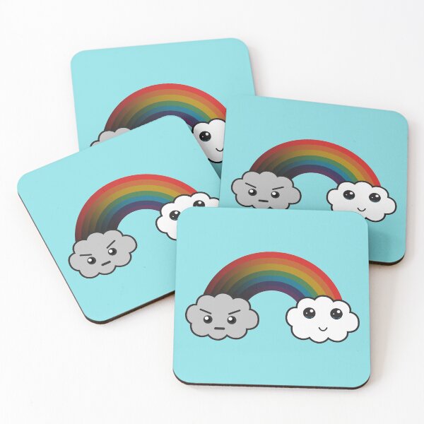 Item preview, Sad and Happy Rainbow Cloud designed and sold by Mariano Topno.