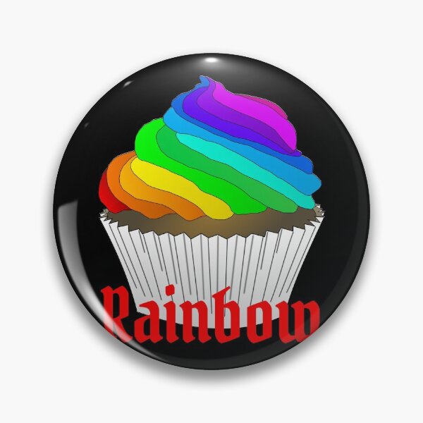 Item preview, Rainbow Vintage Retro Red Cupcake Design designed and sold by KeepItSimple089.