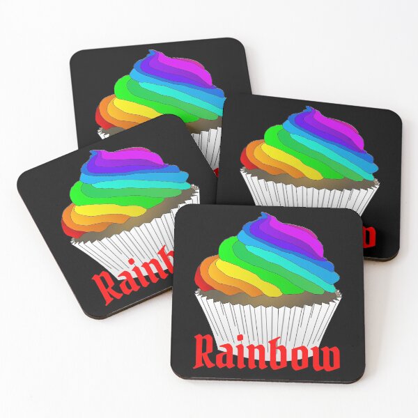 Item preview, Rainbow Vintage Retro Red Cupcake Design designed and sold by KeepItSimple089.
