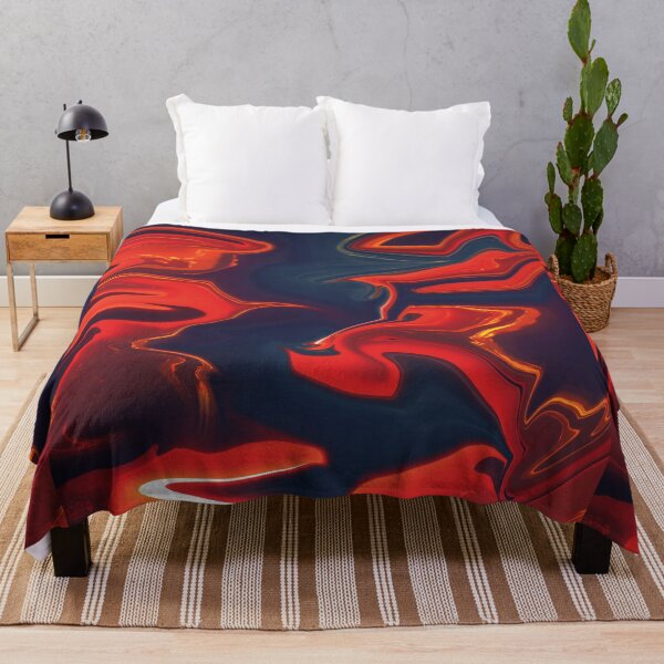 Item preview, Red and Blue liquid texture or pattern designed and sold by Soumita.