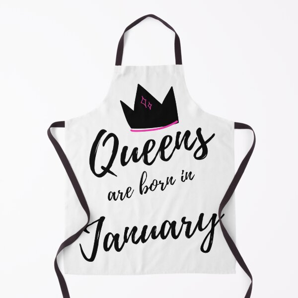 Item preview, Queens are born in January. Happy Birthday! January Birthday Quote Design. designed and sold by That Cheeky Tee.