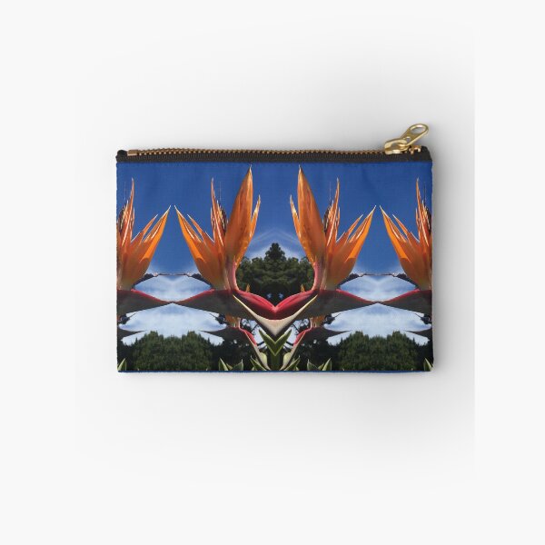 Item preview, Botanical, Divine - Strelitzias, Birds of Paradise in Orange, Scarlet and Emerald under Blue Skies designed and sold by RoseAromas.
