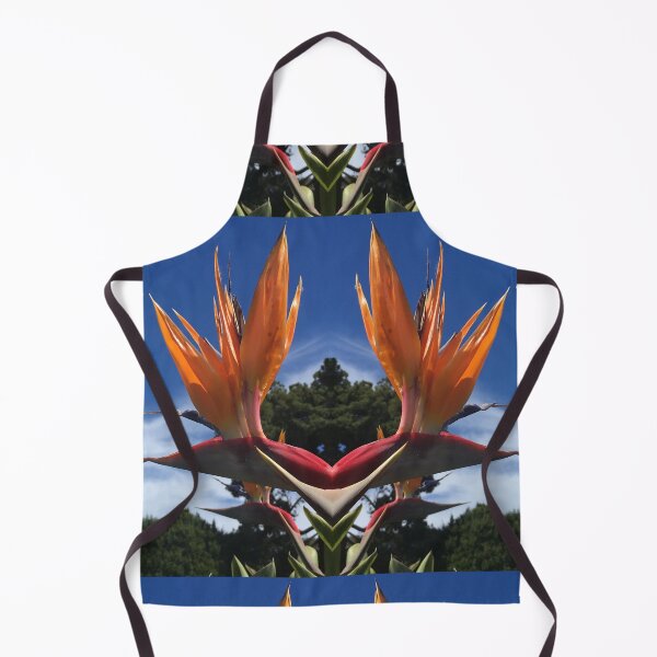Item preview, Botanical, Divine - Strelitzias, Birds of Paradise in Orange, Scarlet and Emerald under Blue Skies designed and sold by RoseAromas.