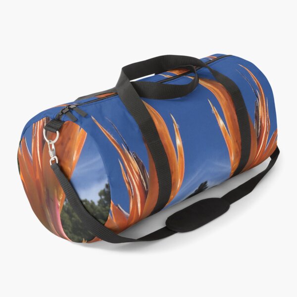 Item preview, Botanical, Divine - Strelitzias, Birds of Paradise in Orange, Scarlet and Emerald under Blue Skies designed and sold by RoseAromas.