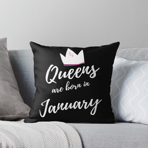 Item preview, Queens are born in January. Happy Birthday! January Birthday Quote Design. designed and sold by That Cheeky Tee.