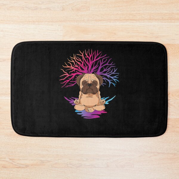 Item preview, Yoga Pug for meditating dog owner designed and sold by EmilyPippin.