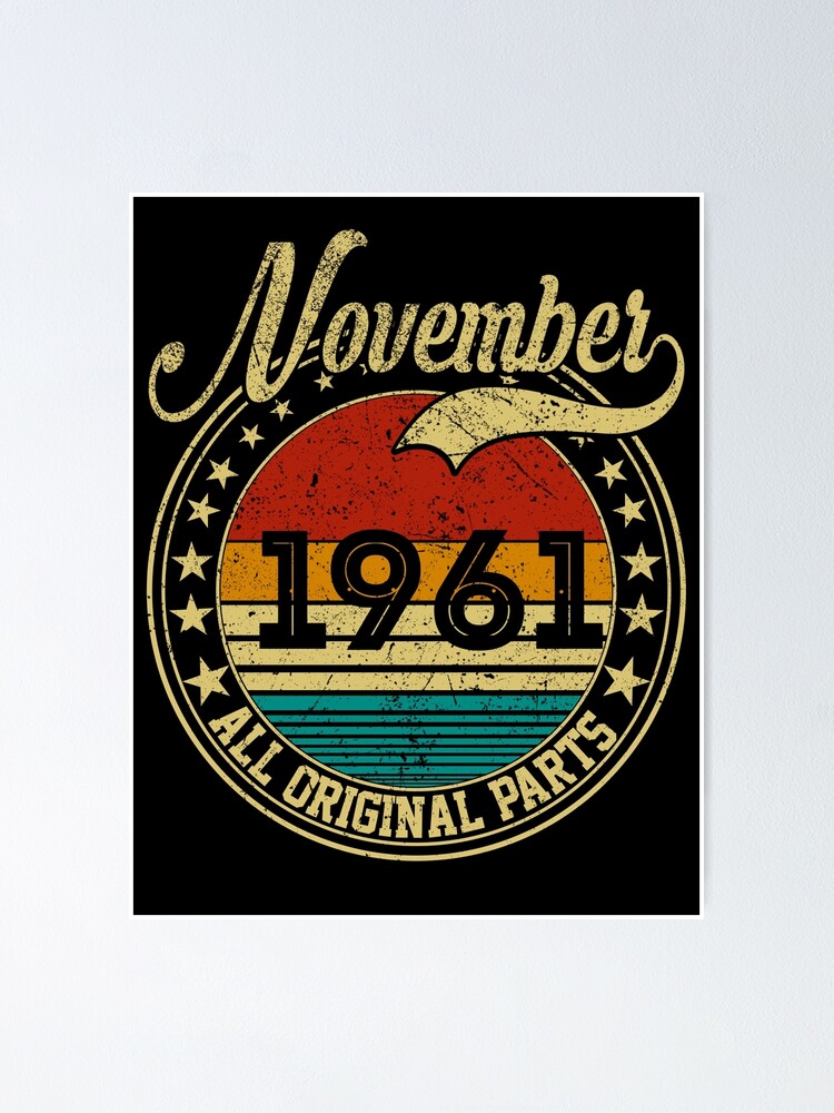 Vintage November 1959 60th Birthday Gifts 60 Years Old T-Shirt Vintage November 1959 60th Birthday Gifts 60 Years Old T-Shirt
